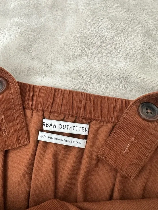 Urban Outfitters Rust Brown Button-Front Midi Dress - Picture 3 of 3